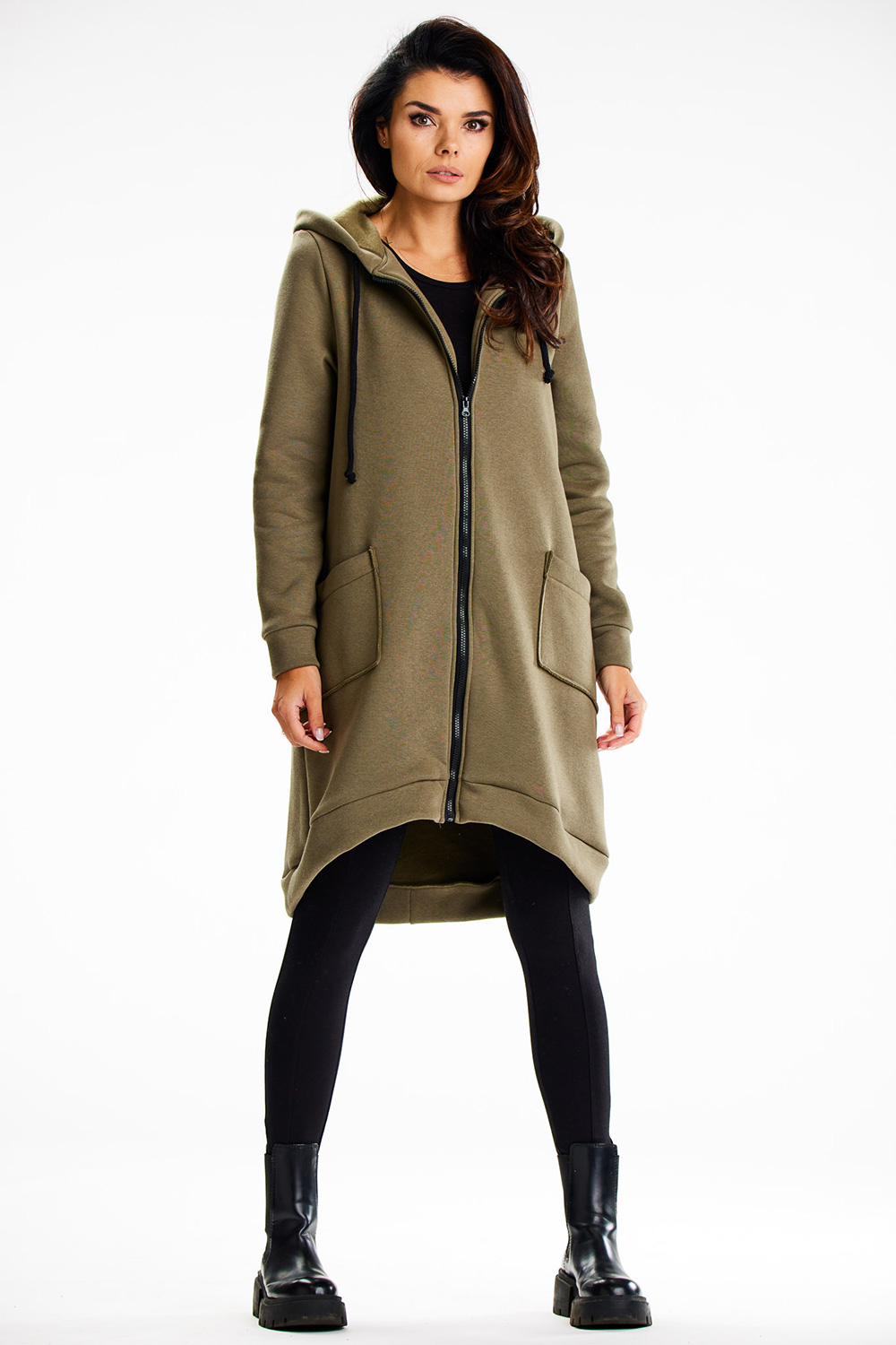 Bluza Damska Model M334 Khaki - Infinite You — zdjęcie 3