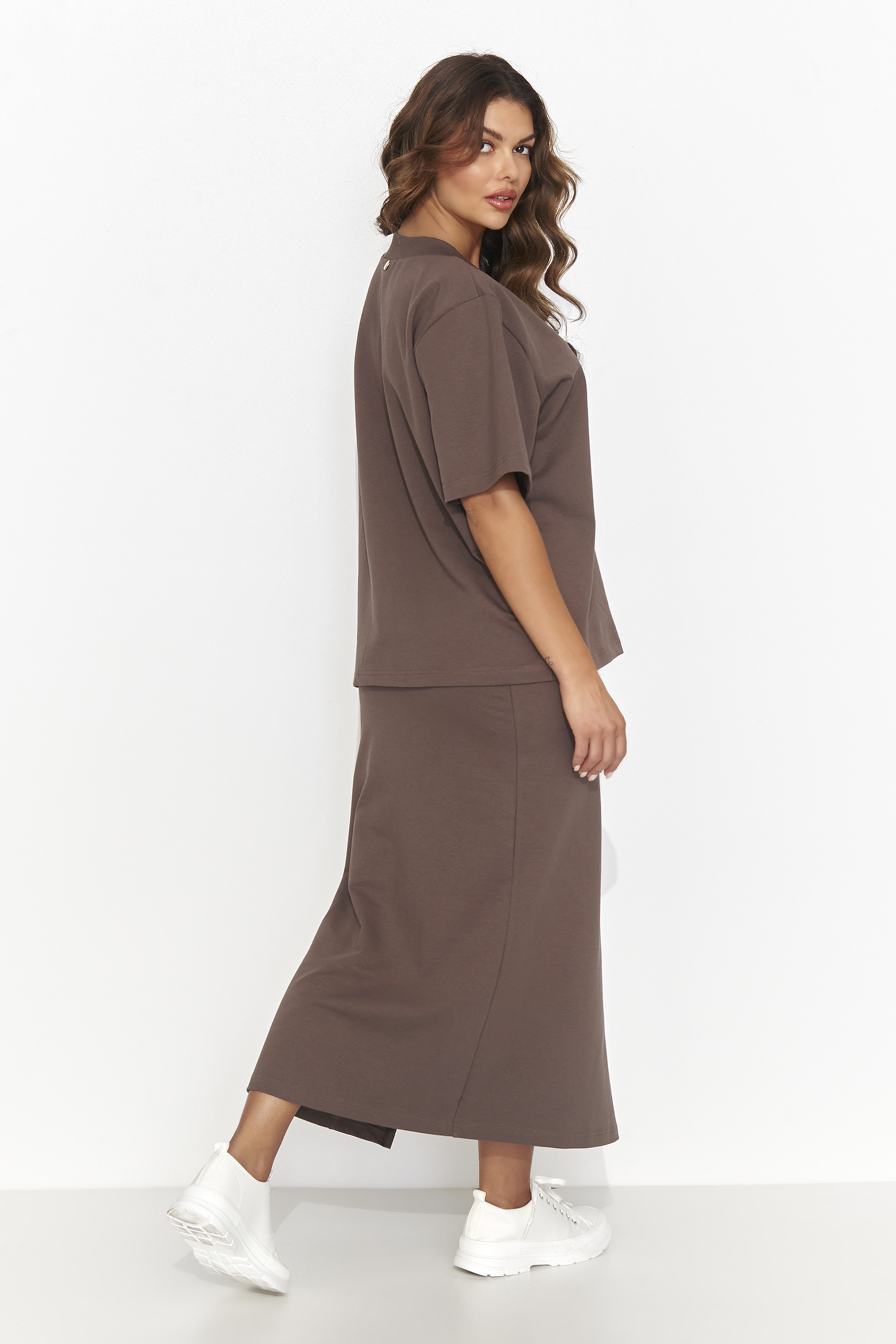 Spódnica Komplet Model NU468 Czekolada - Numinou — zdjęcie 2