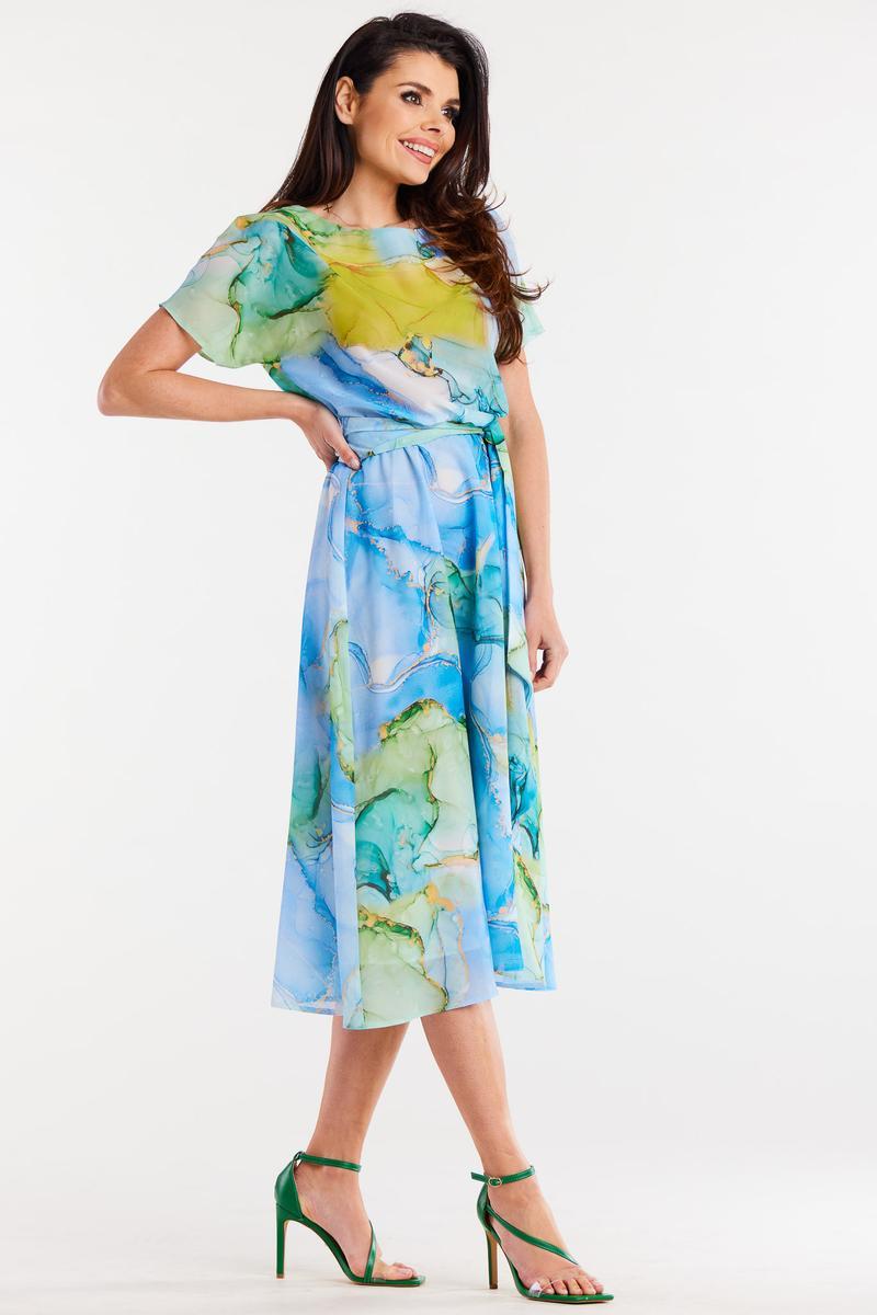 Sukienka Model A510 Sea Waves - awama — zdjęcie 2