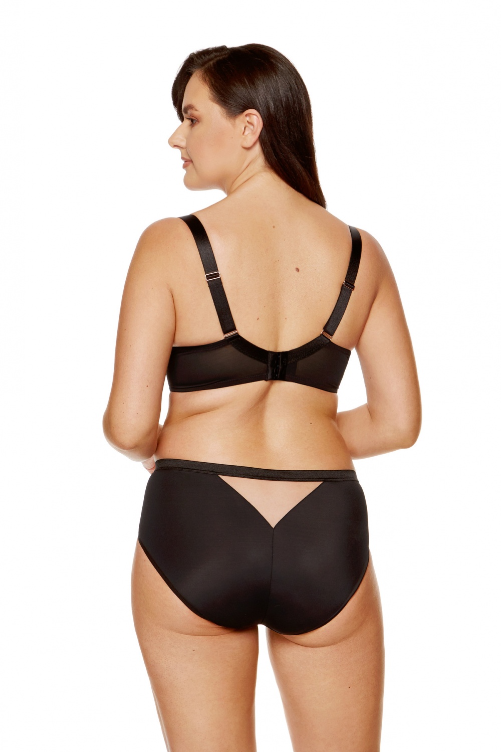 Biustonosz Soft Biustonosz Semi-Soft Model Kala B3 Black/Beige - Gorteks — zdjęcie 3