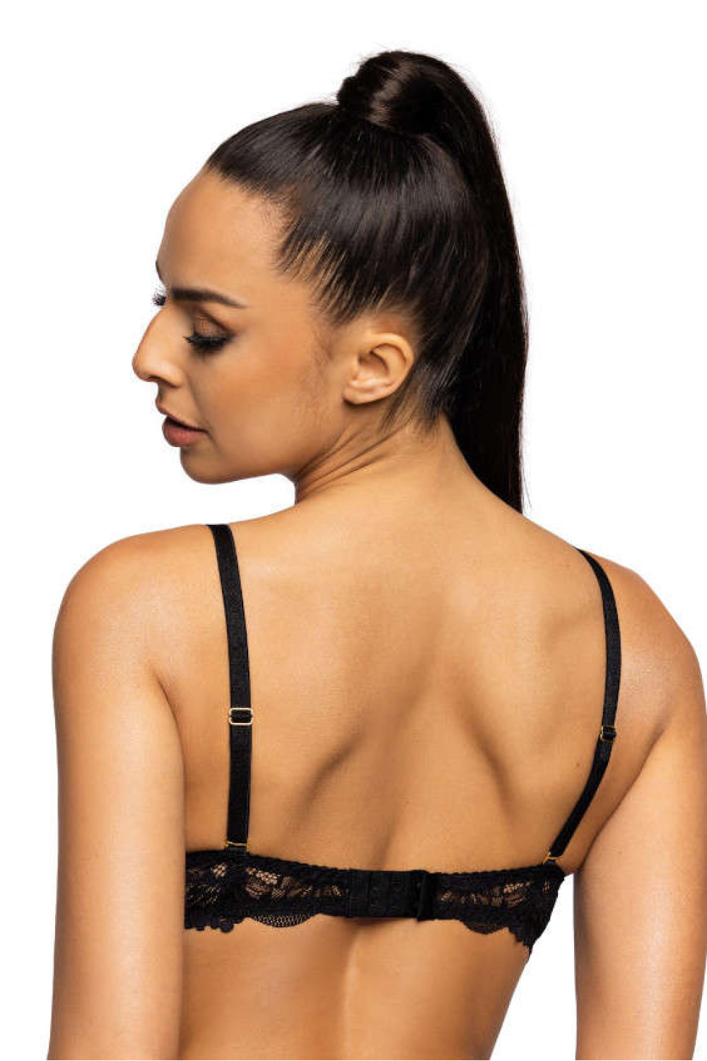 Biustonosz push up Biustonosz push-up Model Nell M-0196/1 Black - Mat — zdjęcie 3