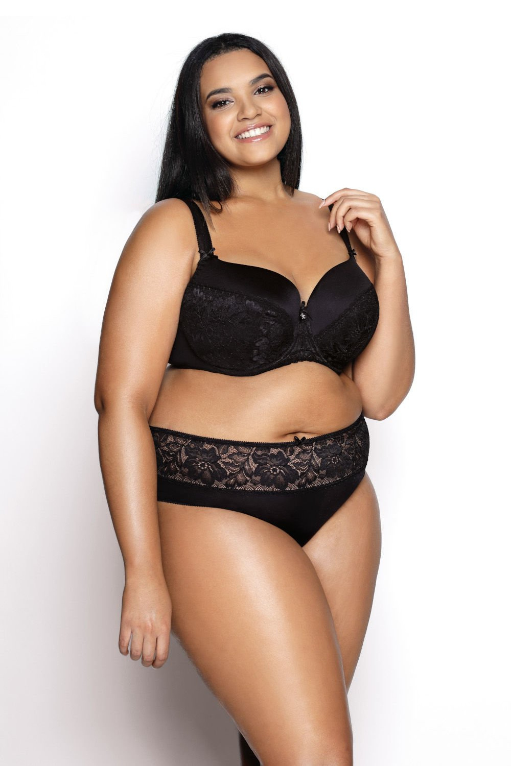 Biustonosz push up Biustonosz Usztywniany Model Hannah M-0115/22 Black - Mat — zdjęcie 2