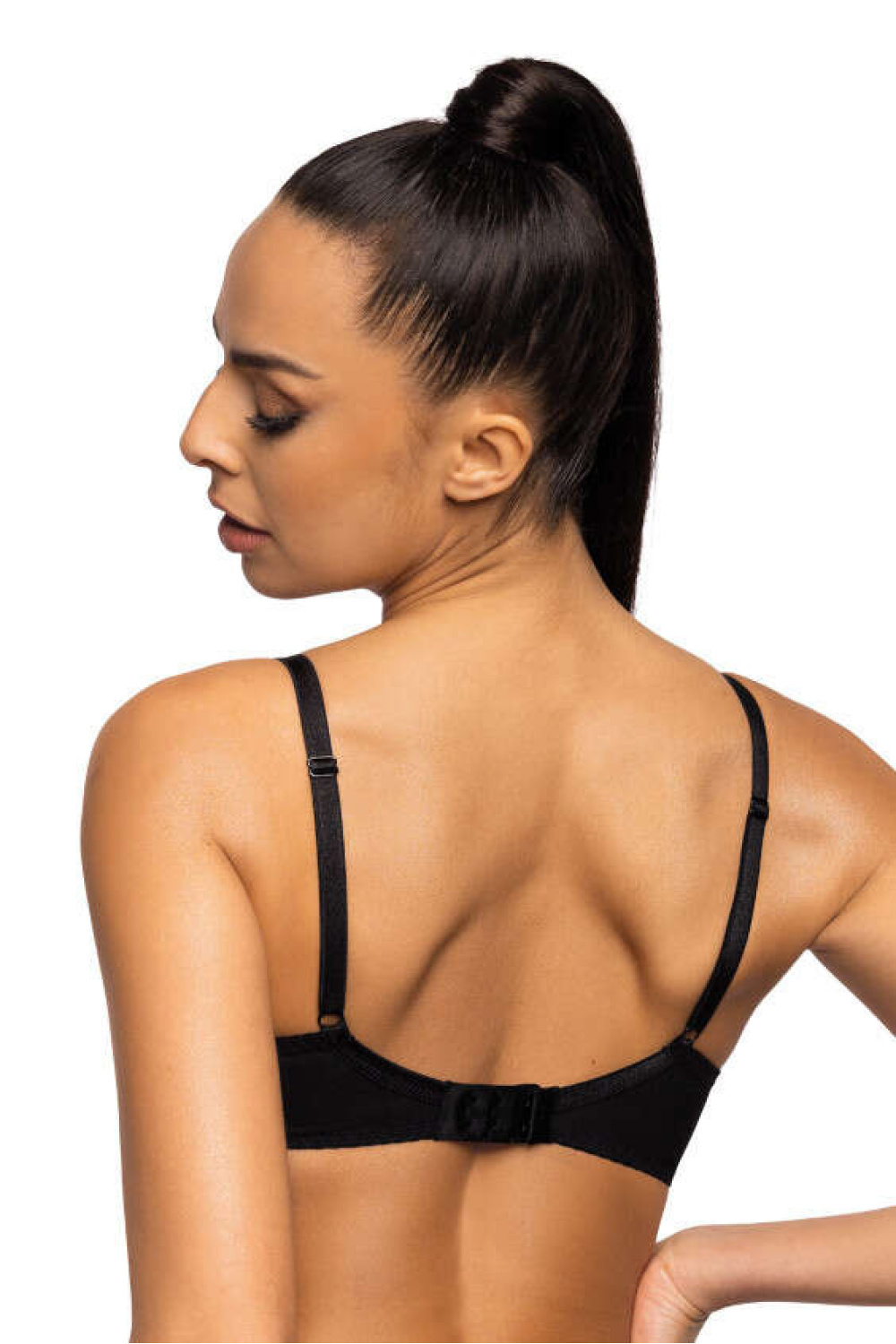 Biustonosz Soft Model Saddie M-3758/2 Blue/Black - Mat — zdjęcie 3