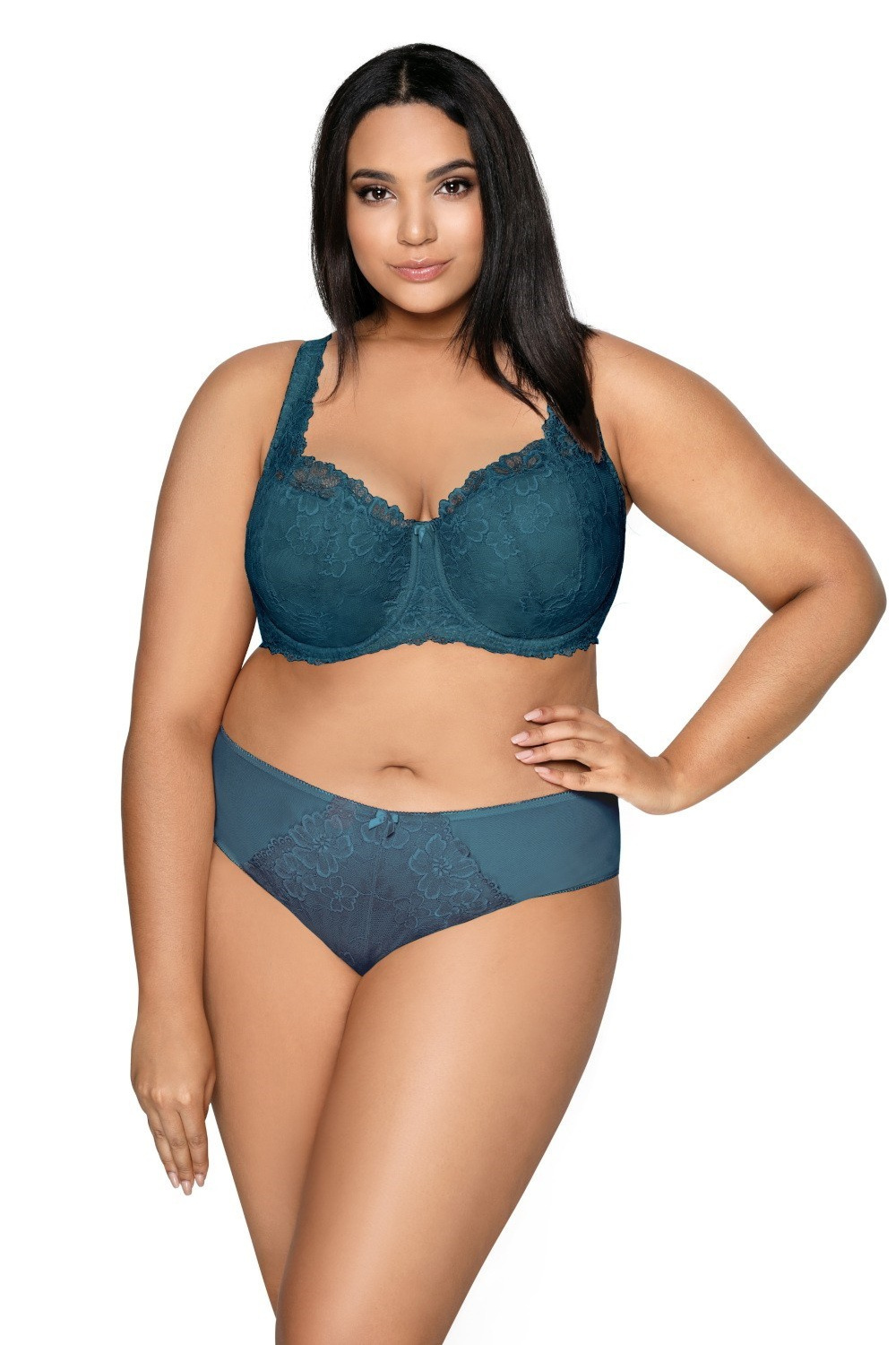 Biustonosz push up Biustonosz Usztywniany Model Carmela Big M-053/22 Topaz - Mat — zdjęcie 2