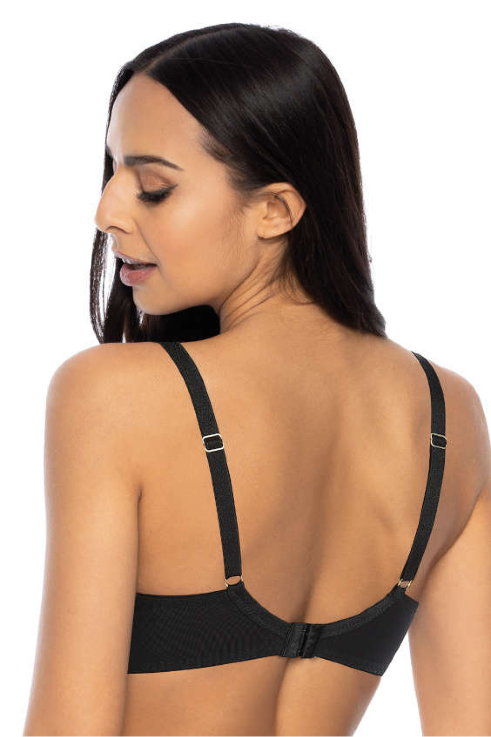 Biustonosz Soft Model Marion M-3539/2 Black/Beige - Mat — zdjęcie 3