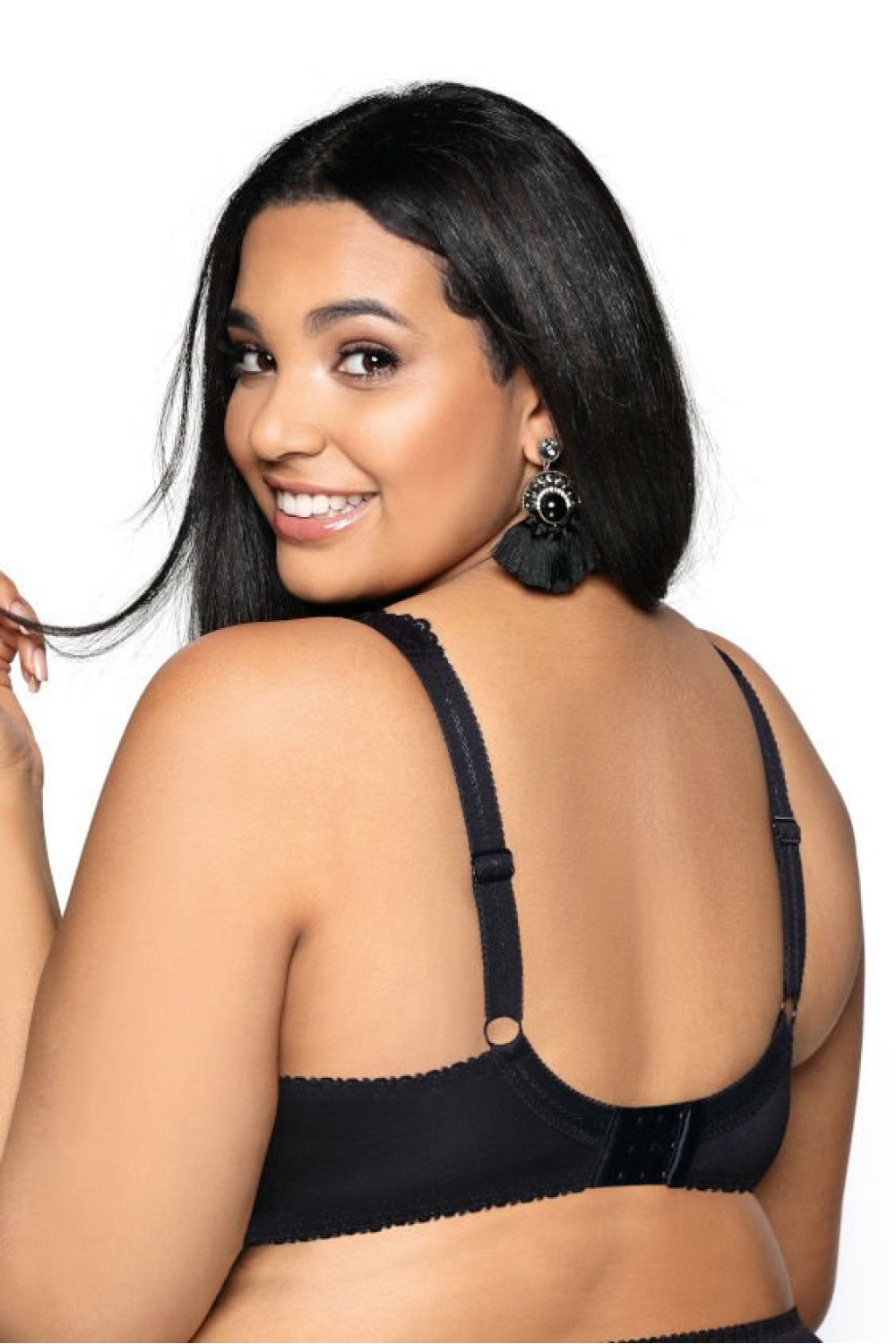 Biustonosz push up Biustonosz Usztywniany Model Carmela Big M-053/22 Black - Mat — zdjęcie 3