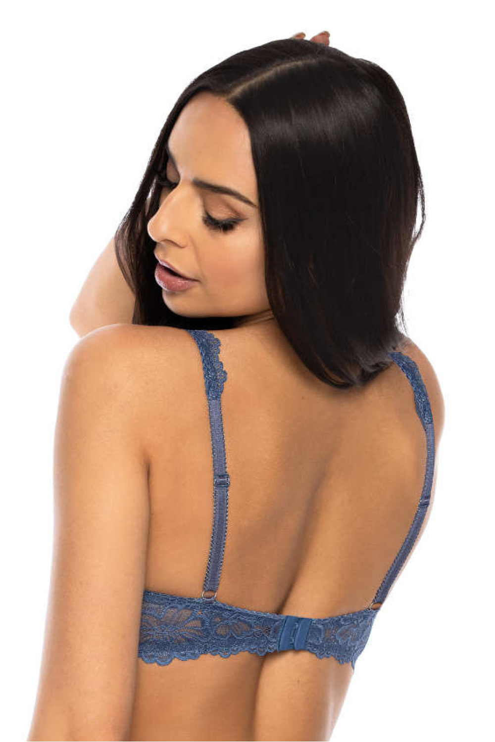 Biustonosz push up Biustonosz Usztywniany Model Carmela M-053/22 Szafir - Mat — zdjęcie 3