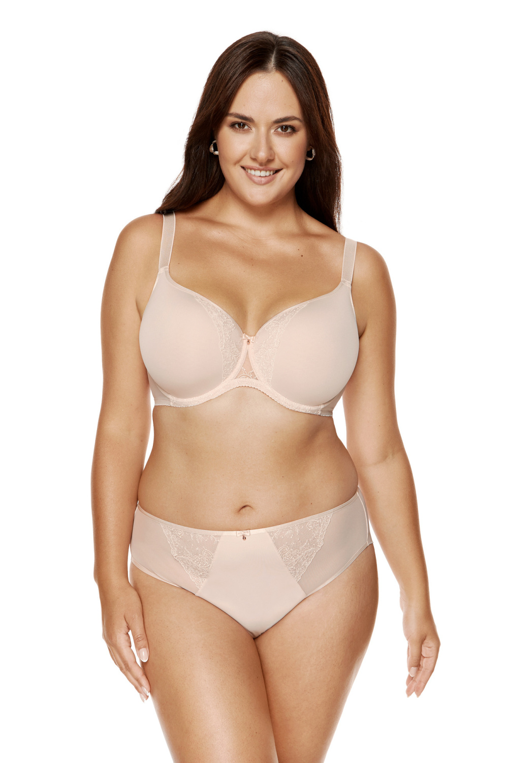 Biustonosz push up Biustonosz Usztywniany Model Charme B5 Powder Pink - Gorteks — zdjęcie 2