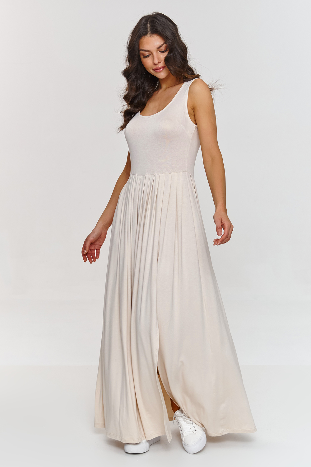 Sukienka Model M874 Light Beige - Makadamia