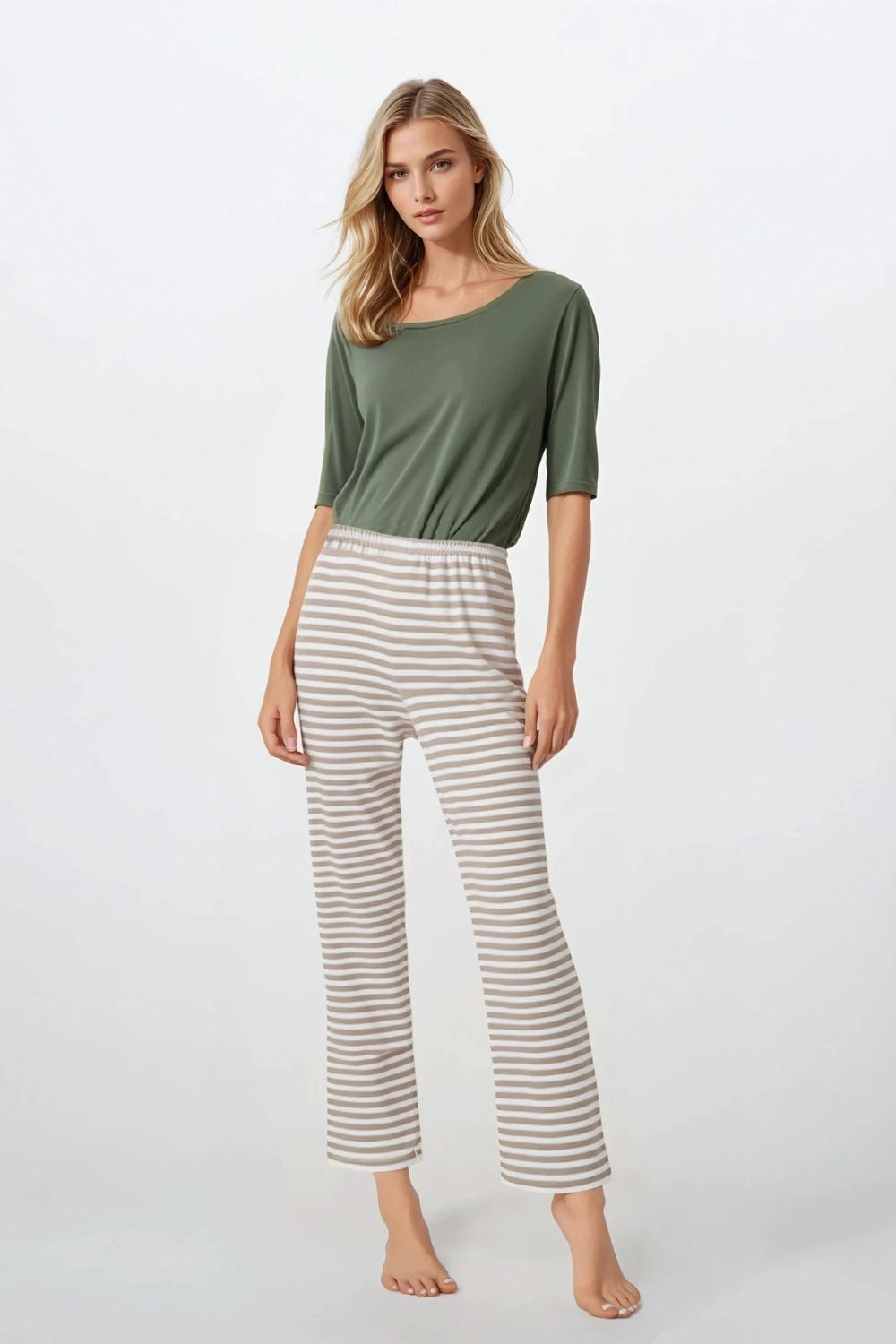 Piżama Damska Model Forest Whispers 223323 Green - Momenti Per Me