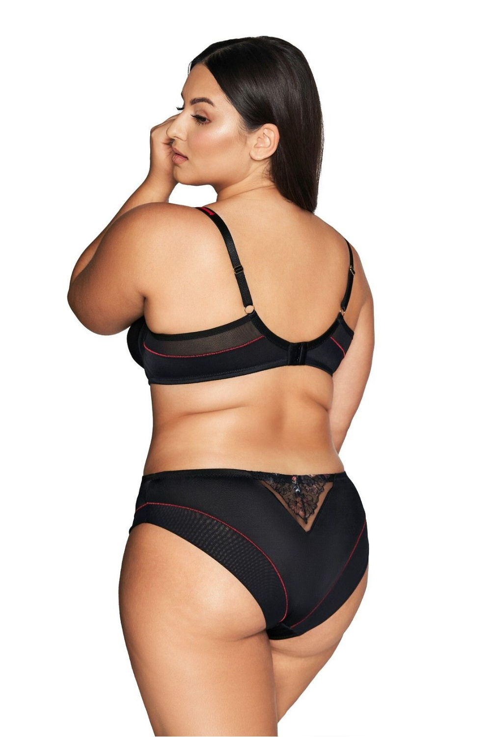 Biustonosz Soft Biustonosz Semi-Soft Model 2121 Black - Ava — zdjęcie 3