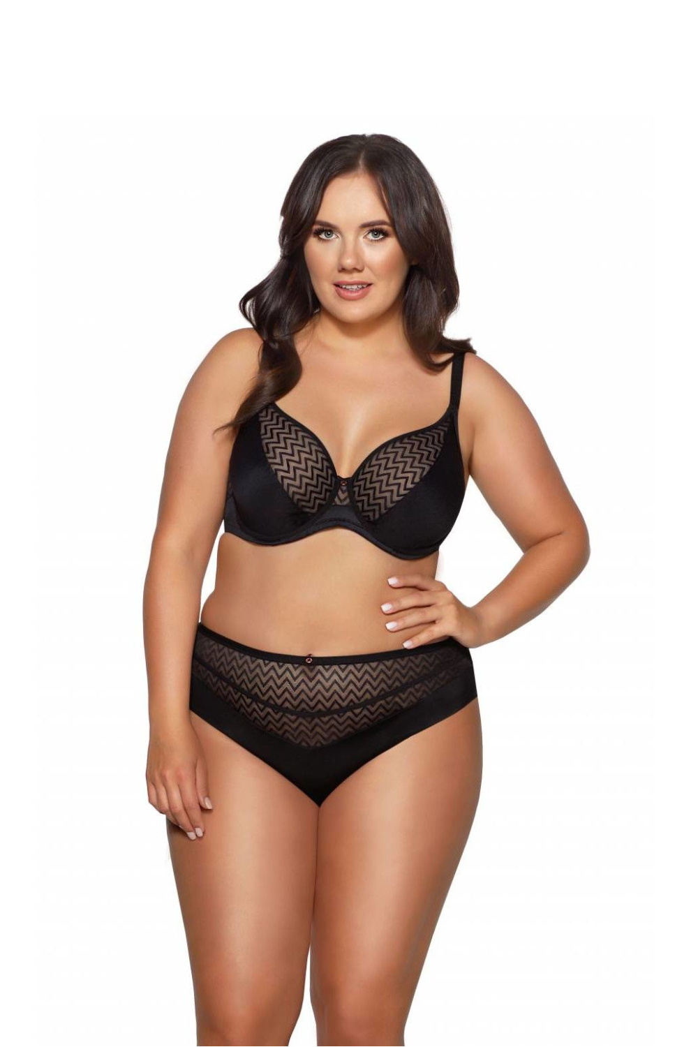 Biustonosz Soft Biustonosz Bralette Soft Model 2103 Maxi Black - Ava