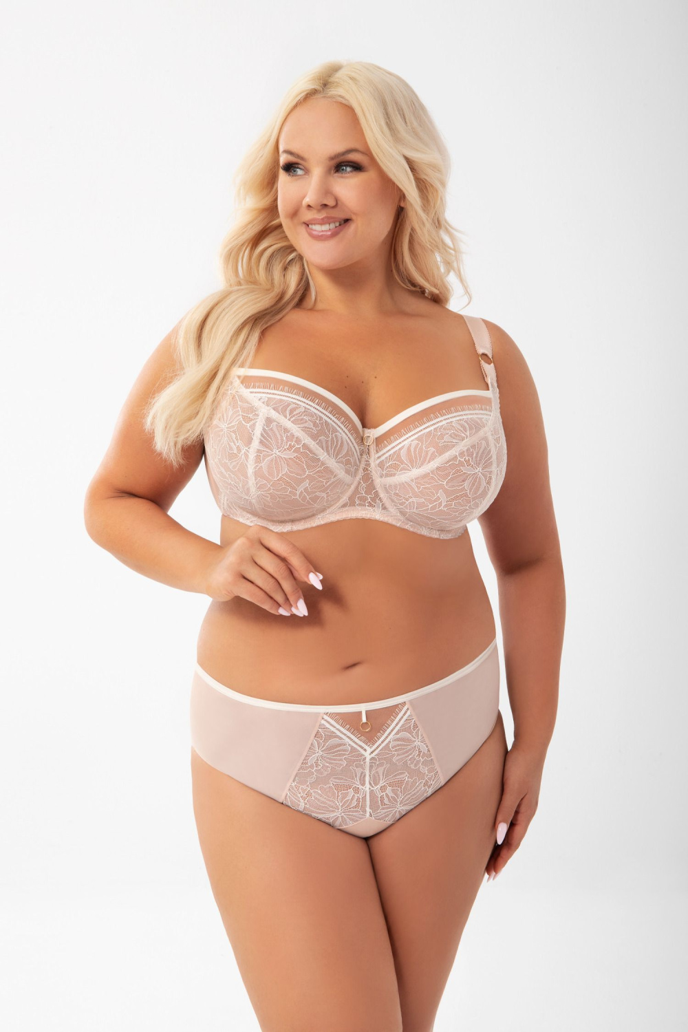 Figi Model Mirella K905 Beige - Gorsenia Lingerie — zdjęcie 2