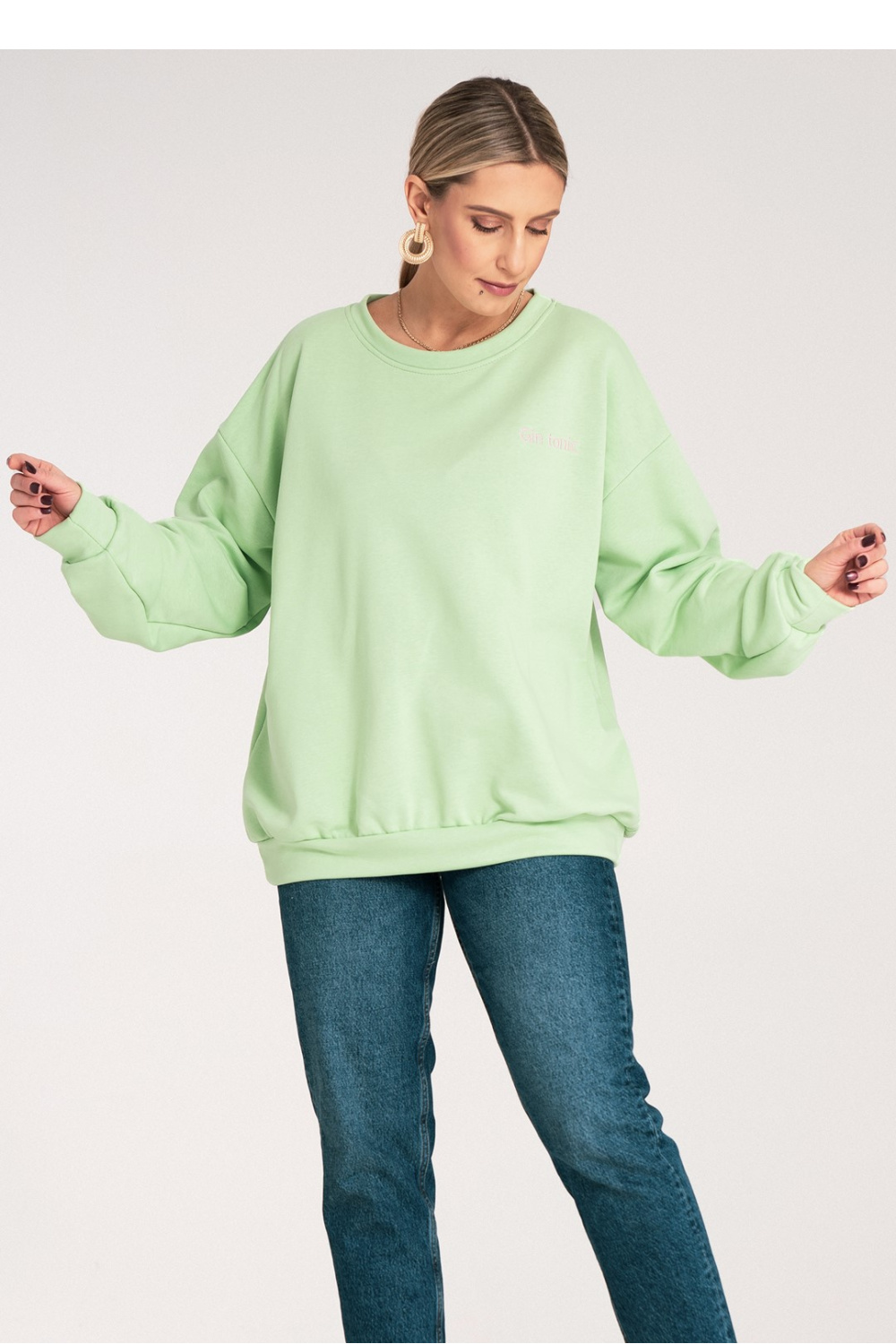 Bluza Damska Model M1151 Green - Figl — zdjęcie 2