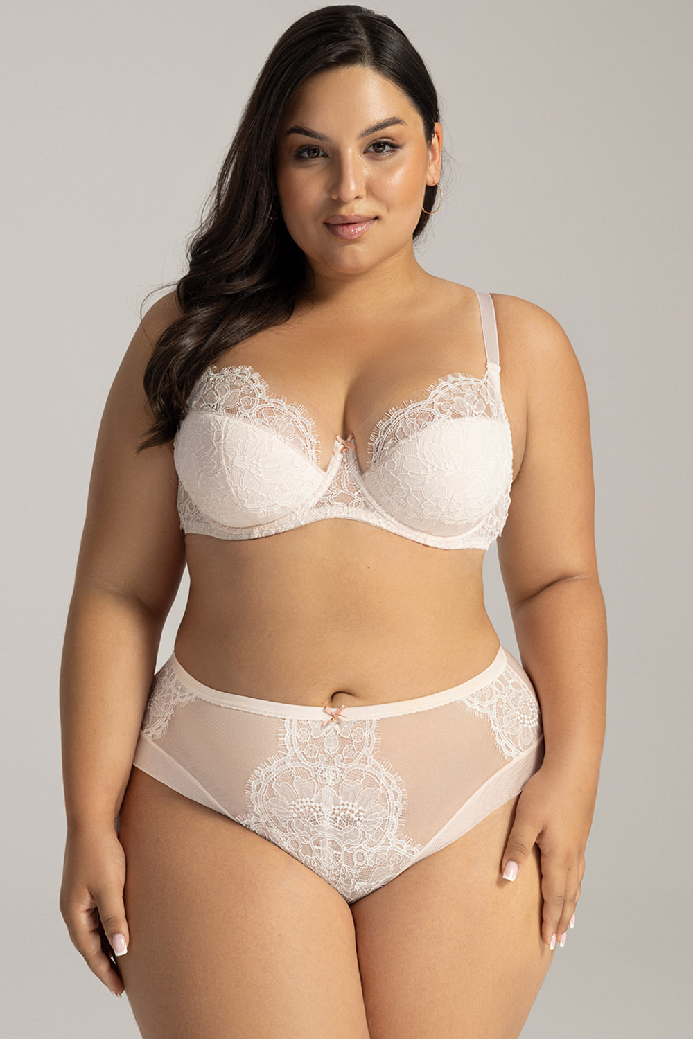 Biustonosz Soft Biustonosz Semi-Soft Model Blossom 2147 Marschmallow - Ava — zdjęcie 2