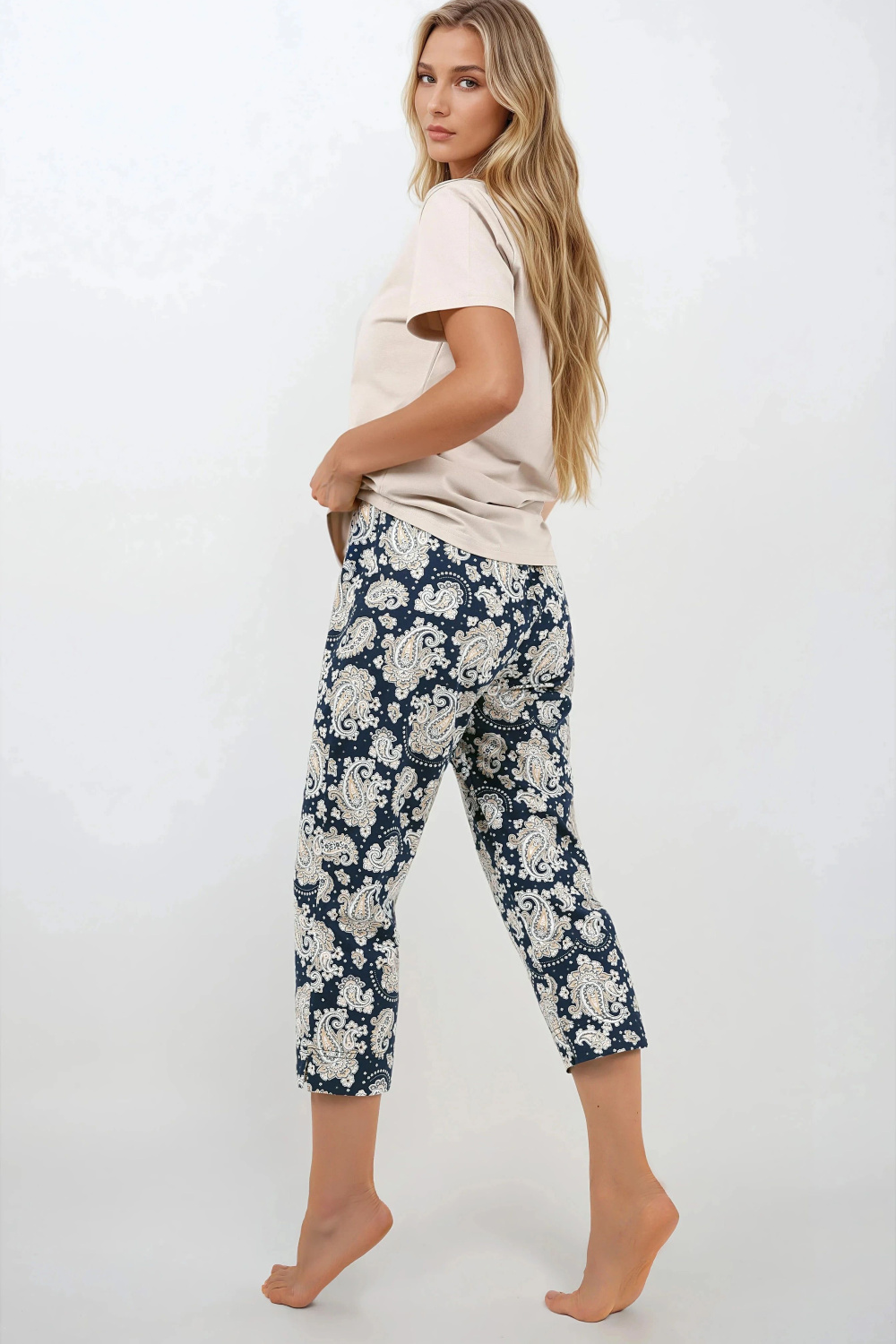 Piżama Damska Model Navy Charm 223851 Navy - Momenti Per Me