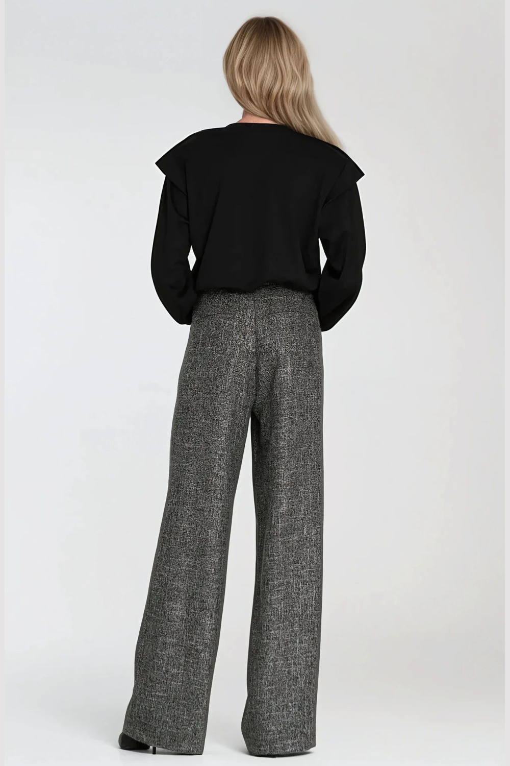 Bluza z wysokimi ściągaczami BL10 Black - Nife — zdjęcie 3