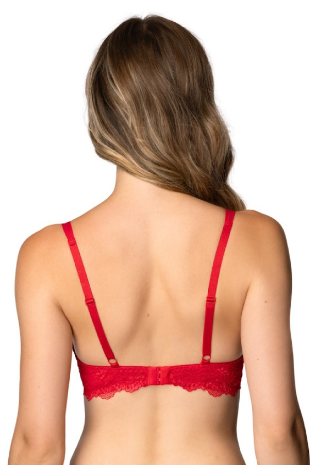 Biustonosz push up Biustonosz Push-up Model Kisses M-4026/11 Red - Mat — zdjęcie 2