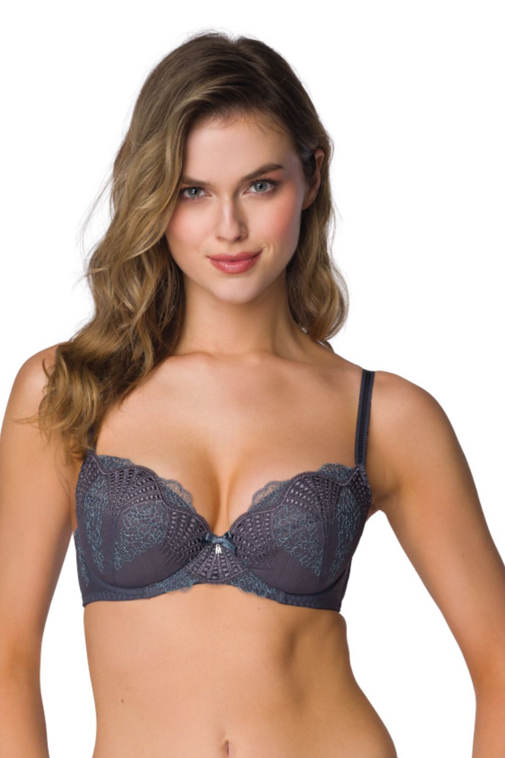 Biustonosz push up Biustonosz Push-up Model Melisande M-3930/11 Grey - Mat — zdjęcie 3