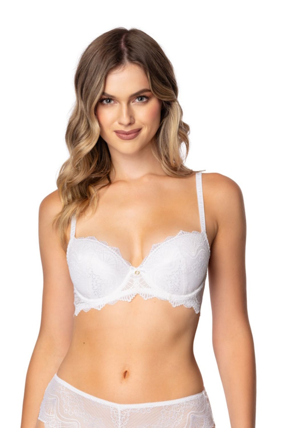 Biustonosz push up Biustonosz Push-up Model Ayrin M-4036/11 Off White - Mat — zdjęcie 3