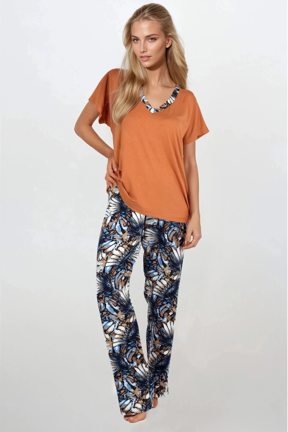 Piżama Damska Model Mosaic Muse 220599 Carmel - Momenti Per Me