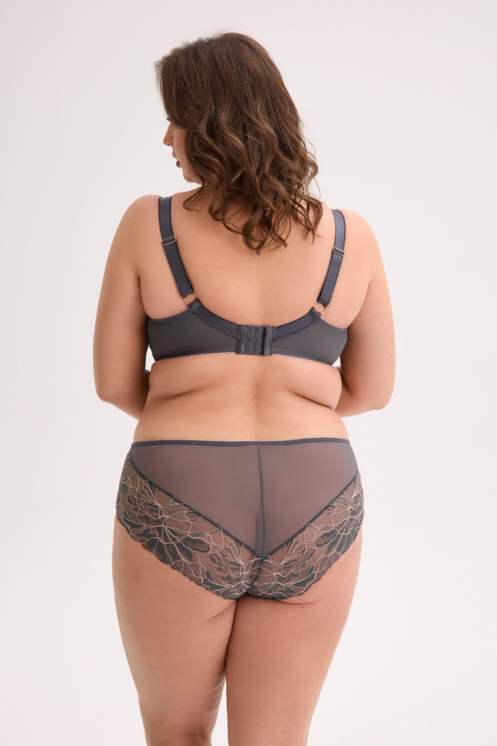 Biustonosz Soft Biustonosz Semi-Soft Model Priya Maxi 1318 Grafit/Pink - Gaia — zdjęcie 3