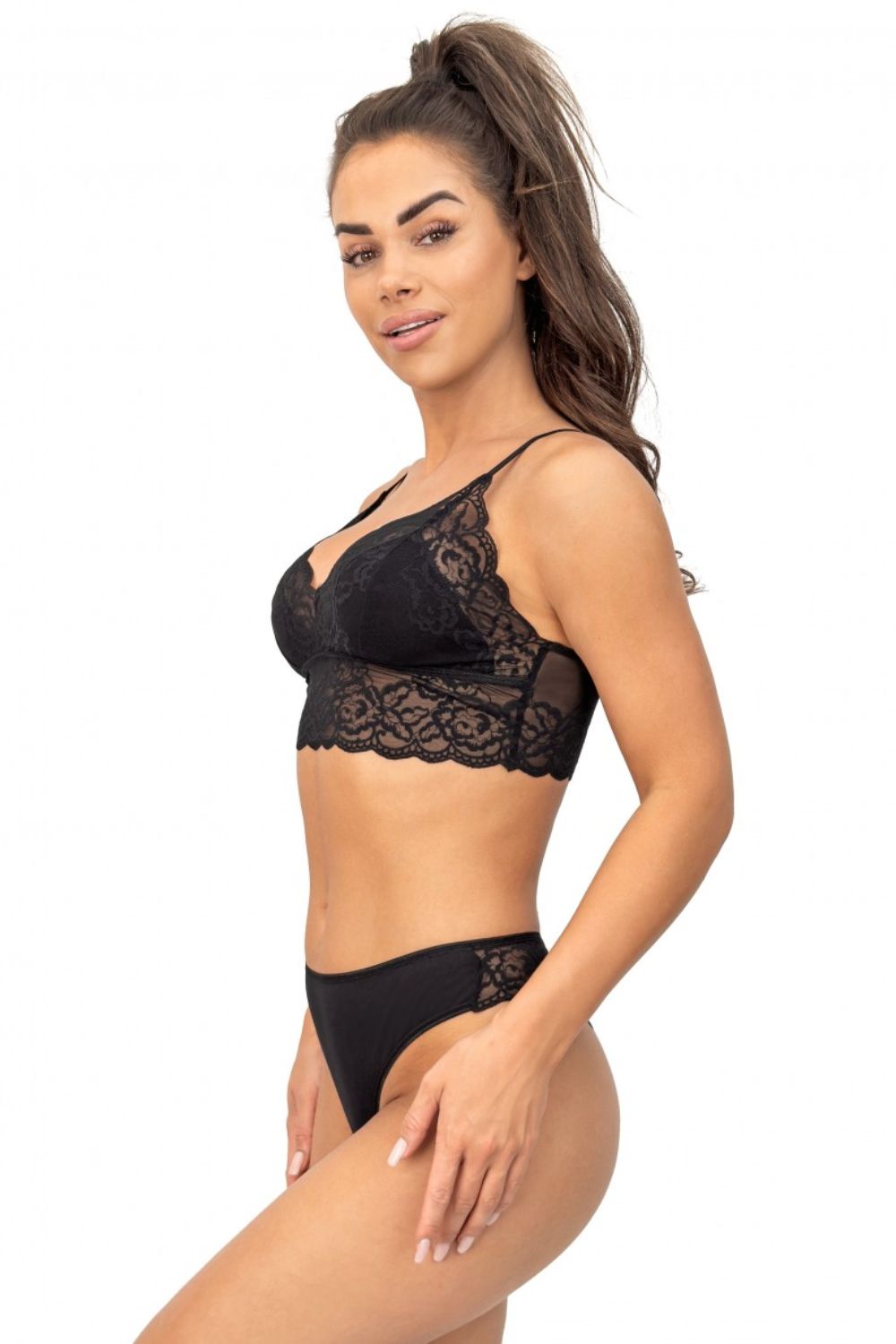 Biustonosz Soft Biustonosz Top Model 244 Black - Donna — zdjęcie 2