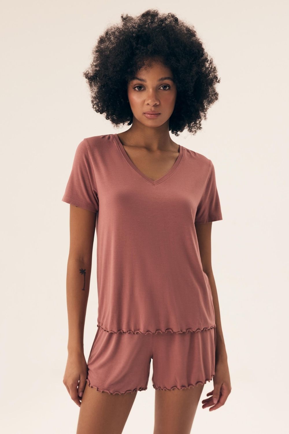 Piżama Damska Model Noves 430222 Dirty Pink - Henderson