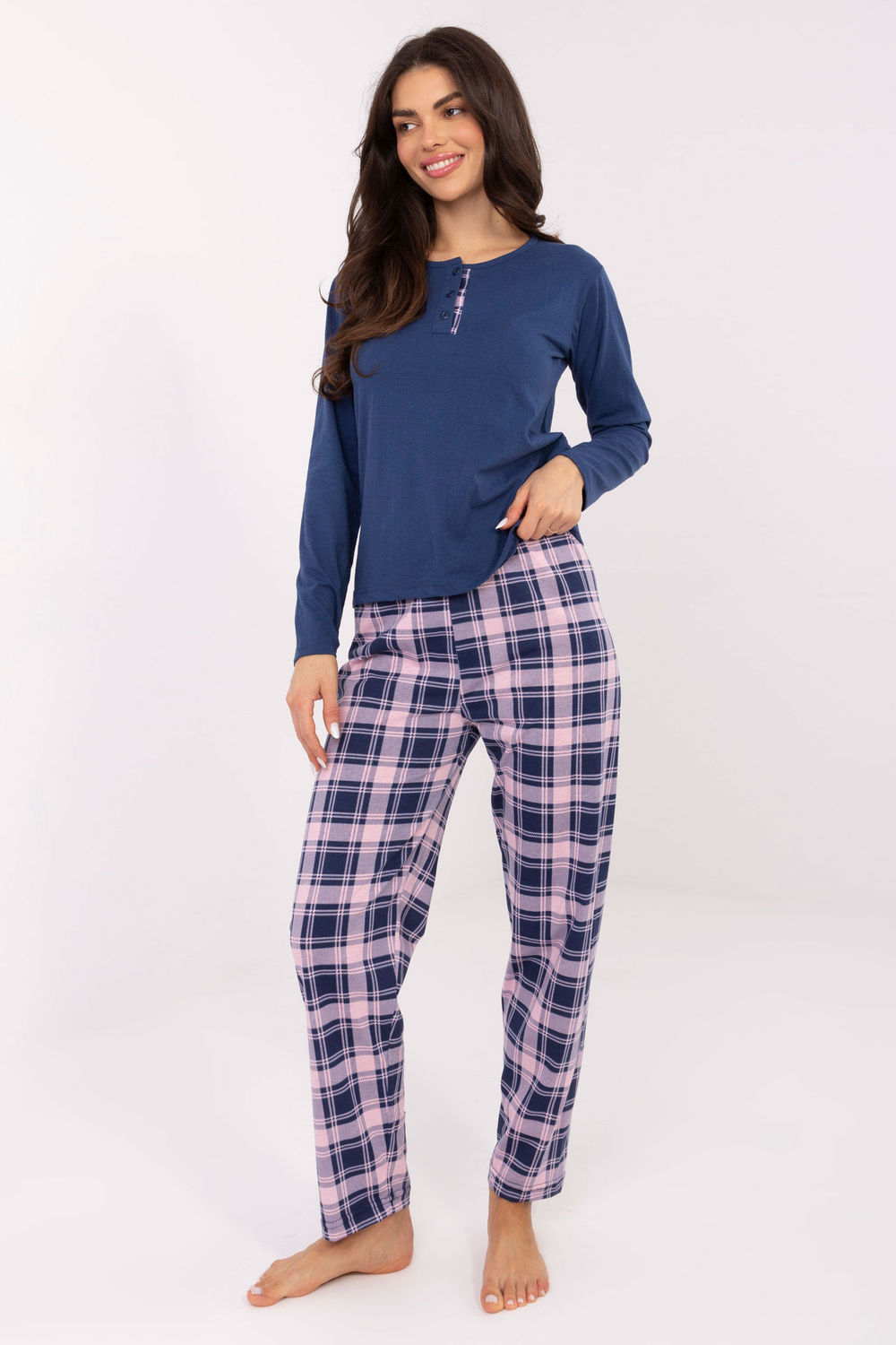 Piżama Damska Model DU-PI-FP-004.03 Dark Blue - Forever Pink