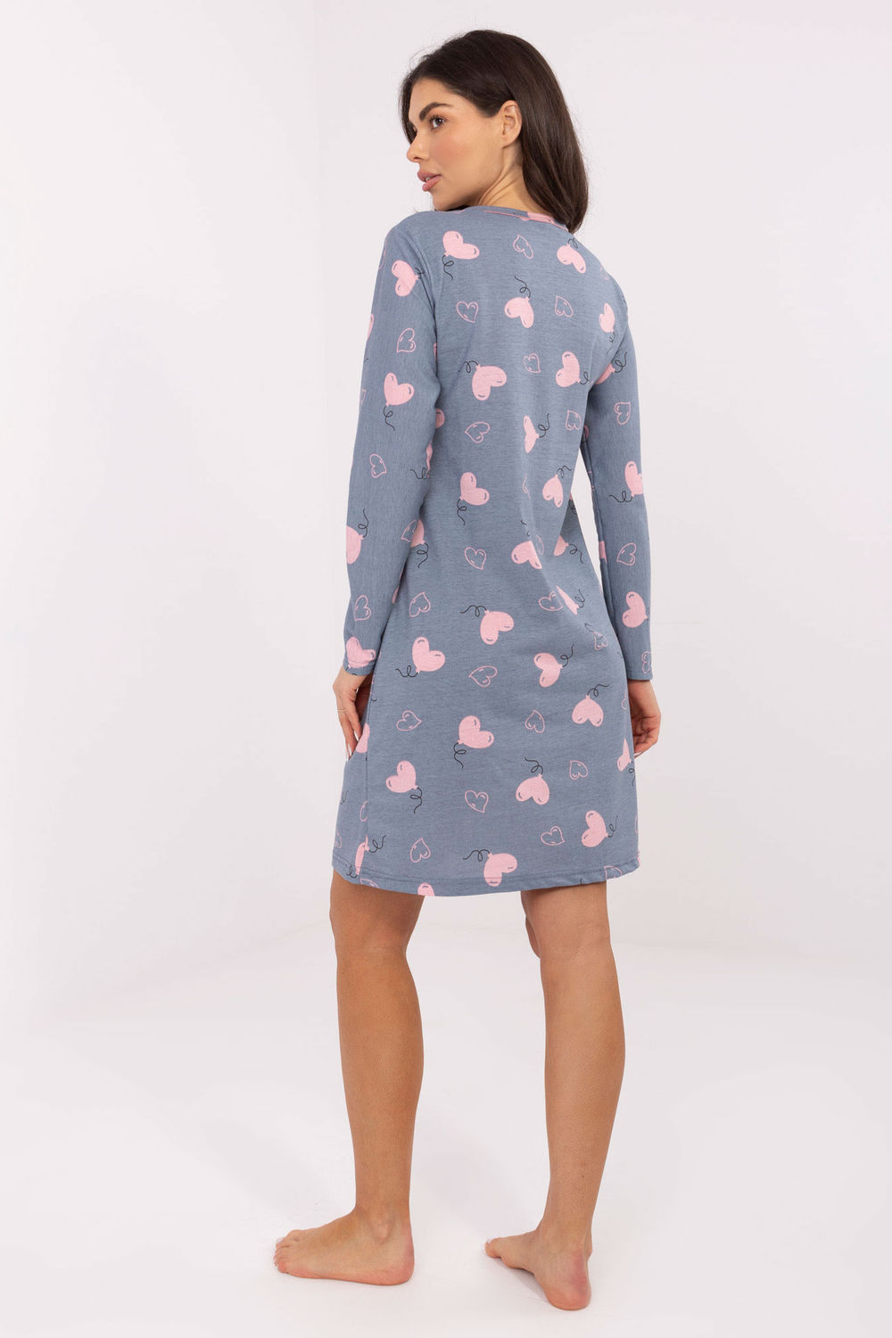 Koszulka nocna Koszula Nocna Model DU-KN-FP-100.26 Dark Blue - Forever Pink — zdjęcie 3