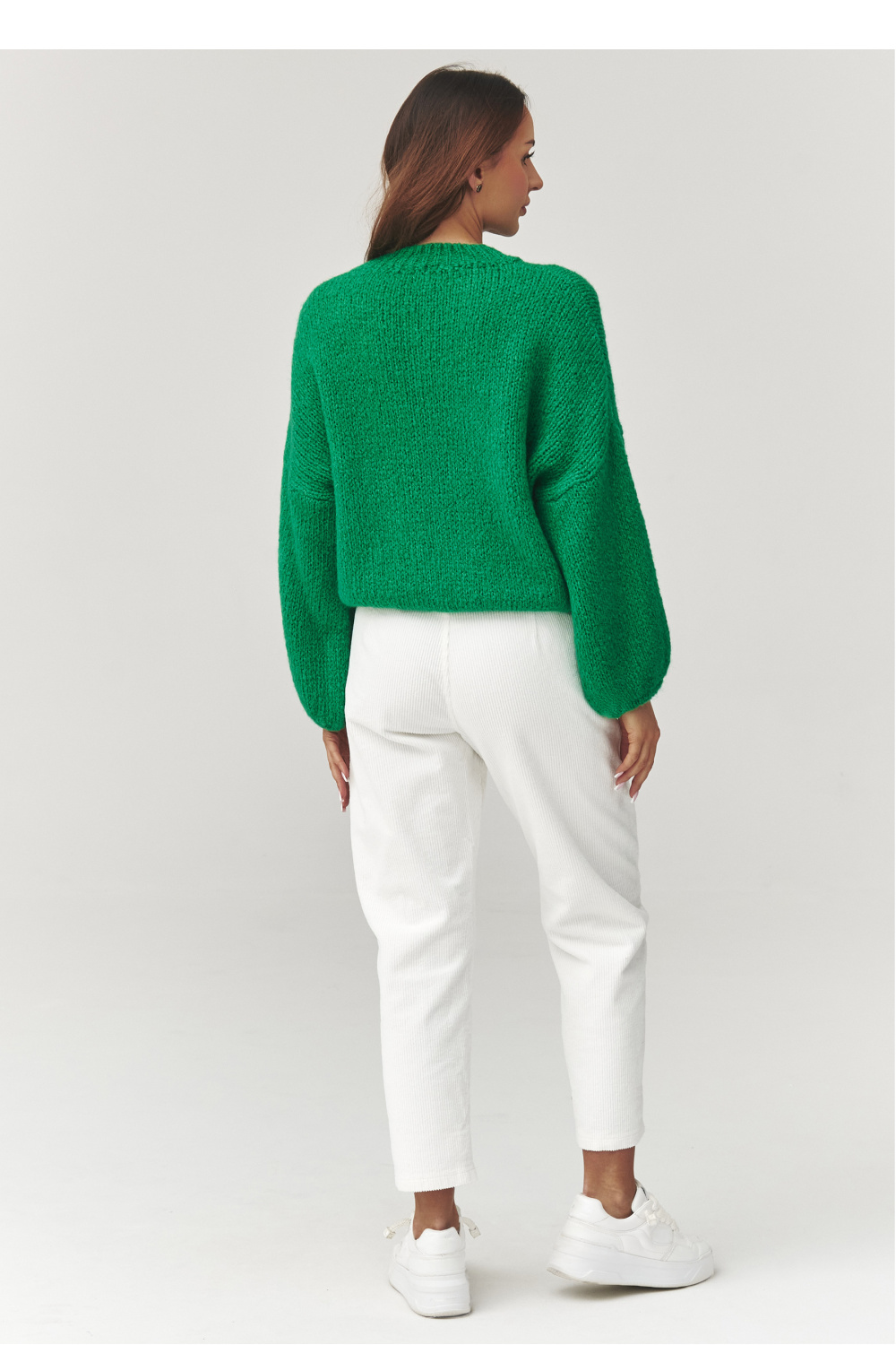 Sweter Damski Model C37 Green - Makadamia — zdjęcie 3