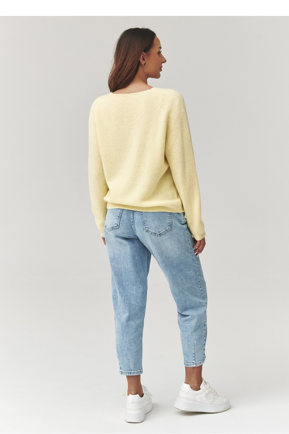 Sweter Damski Model C38 Yellow - Makadamia — zdjęcie 3