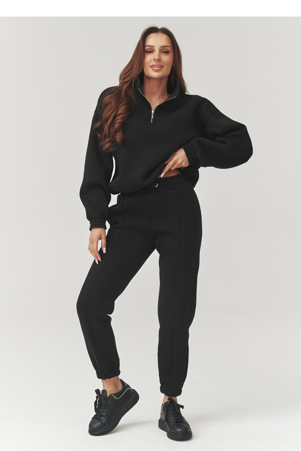 Spodnie Komplet Model A13 Black - Makadamia