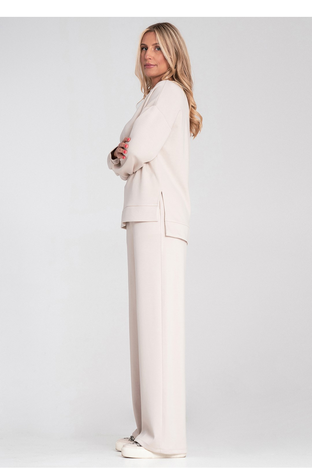 Bluza Damska Model M1203 Beige - Figl — zdjęcie 2