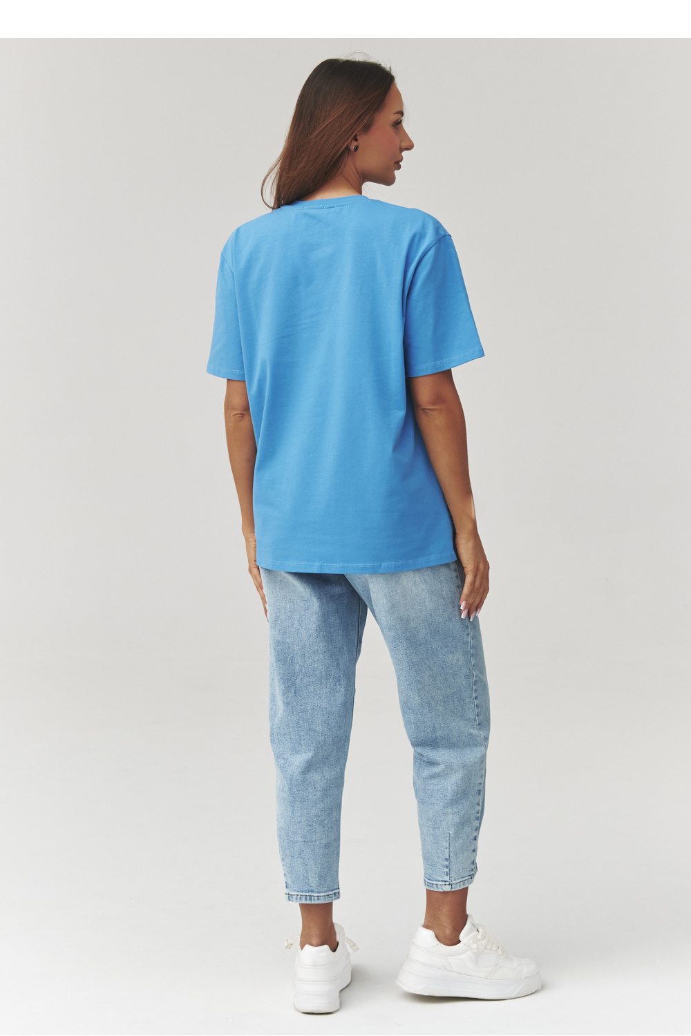 Tshirt Damski Model C41 Blue Jeans - Makadamia — zdjęcie 3