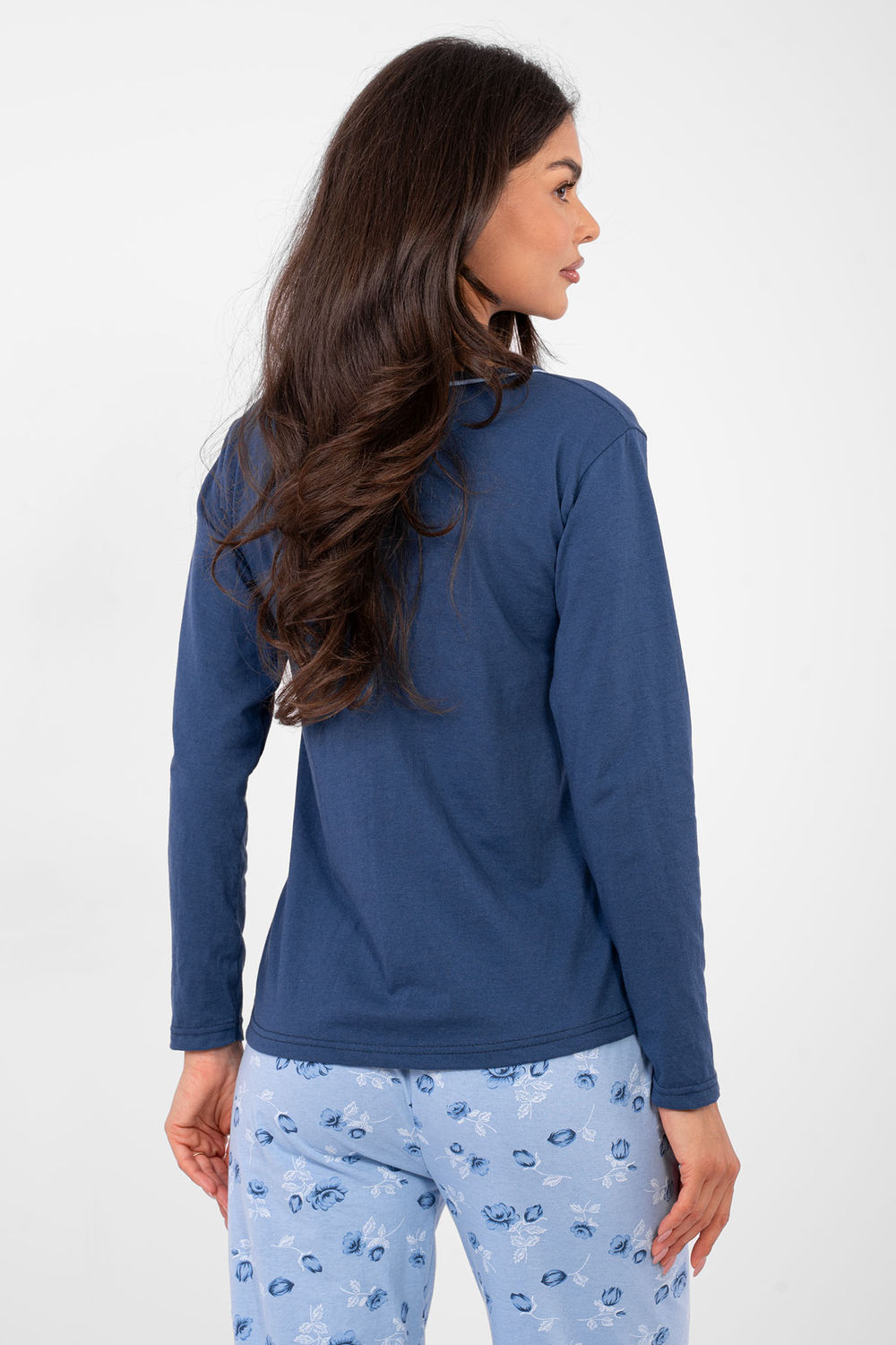 Piżama Damska Model DU-PI-FP-007.69 Dark Blue - Forever Pink — zdjęcie 3