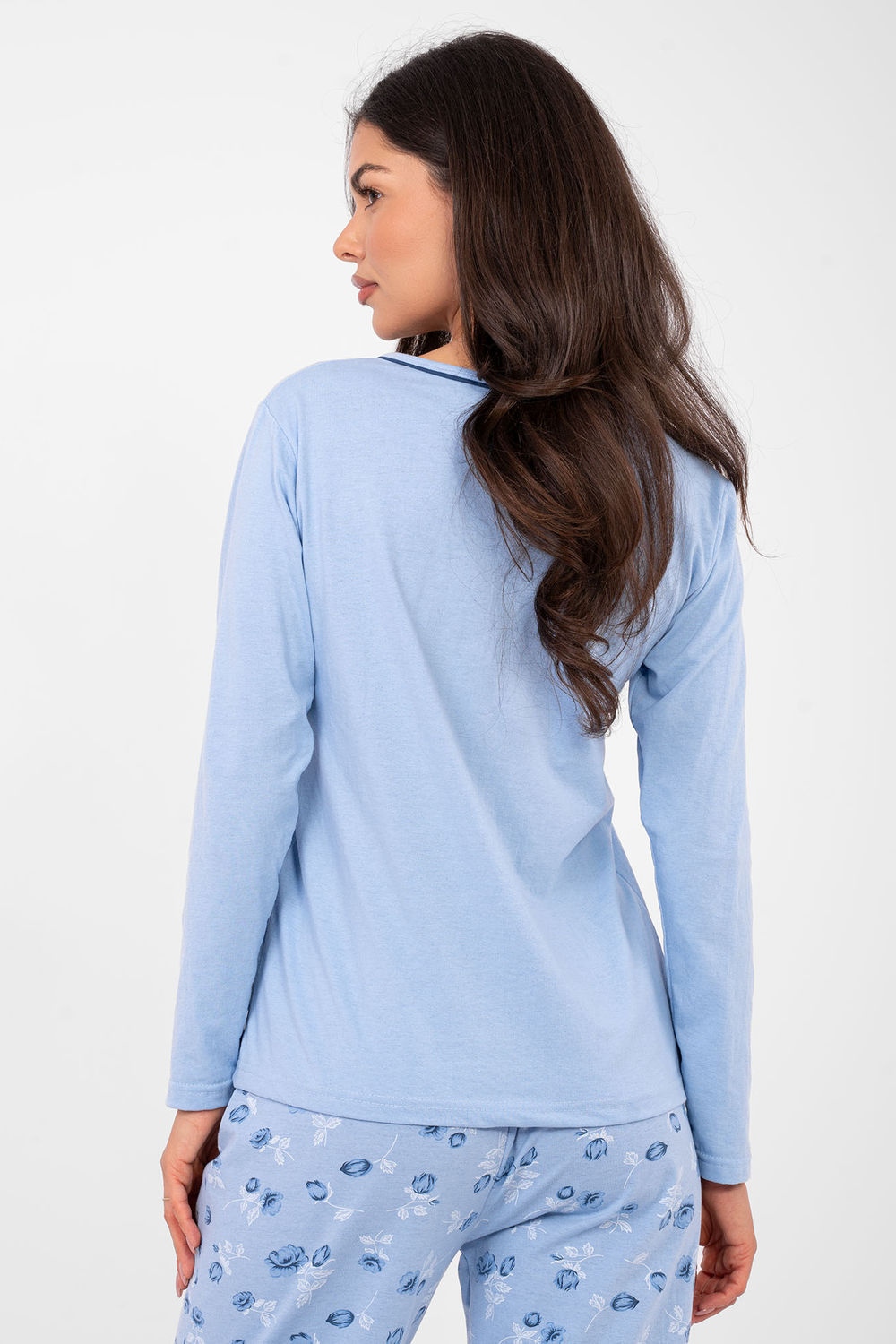 Piżama Damska Model DU-PI-FP-007.69 Light Blue - Forever Pink — zdjęcie 3