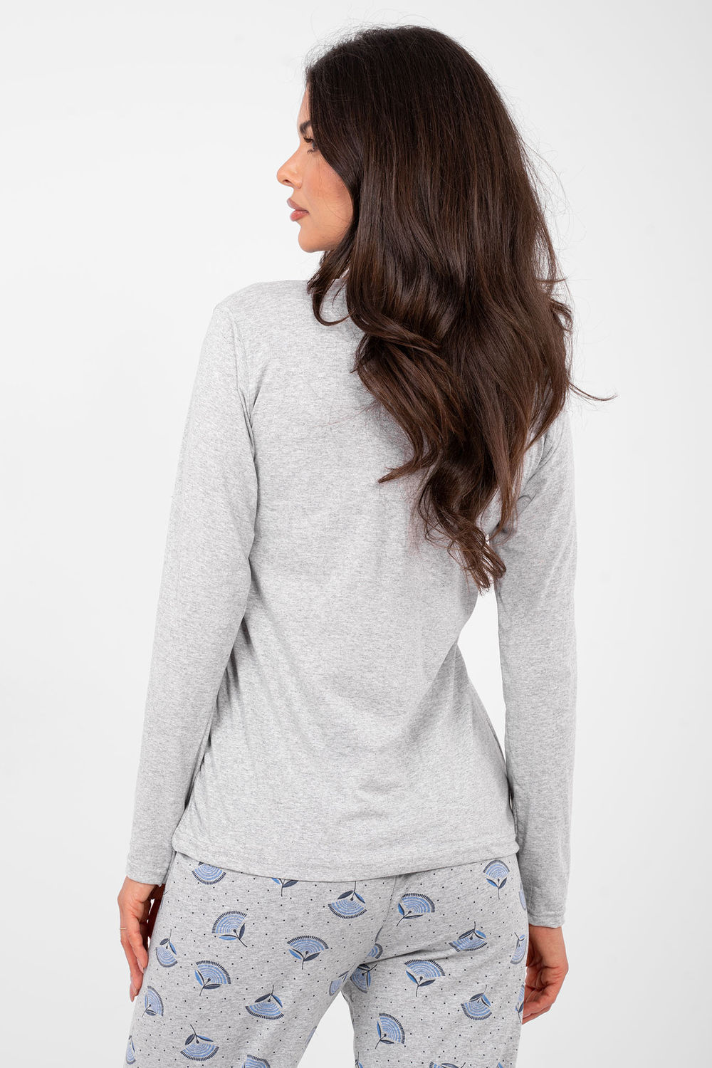 Piżama Damska Model DU-PI-FP-008.30 Grey - Forever Pink — zdjęcie 3