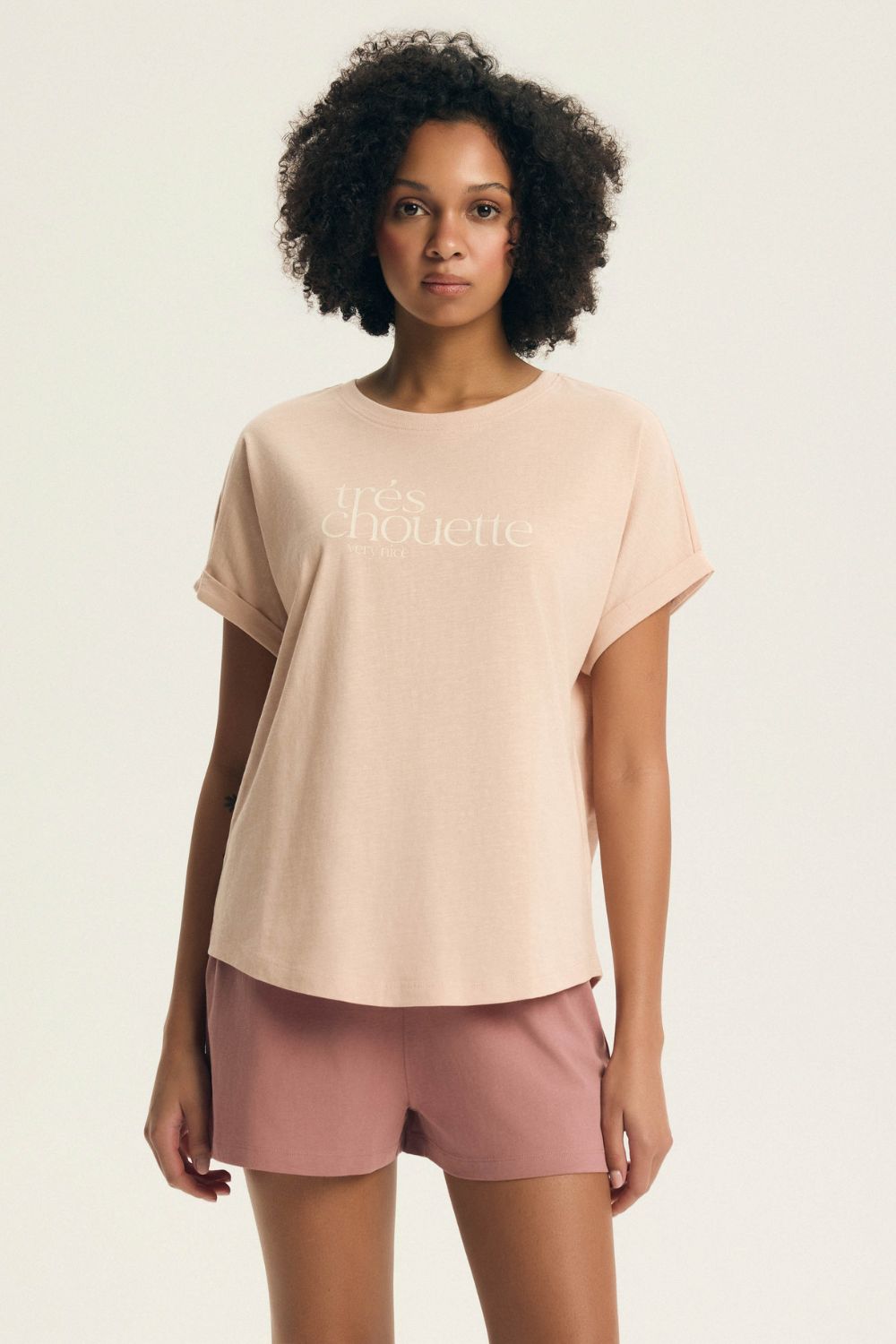 Piżama Damska Model Emela 44487 Brzoskwinia/Orange - Henderson