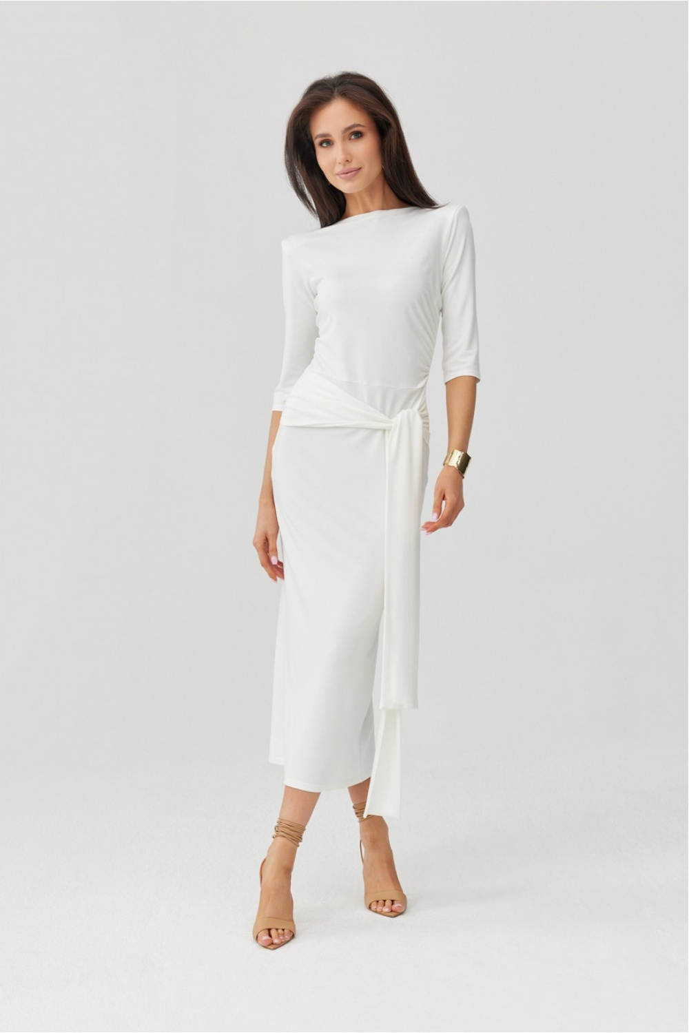 Sukienka Model Lidiana EKR SUK0552 Ecru - Roco Fashion