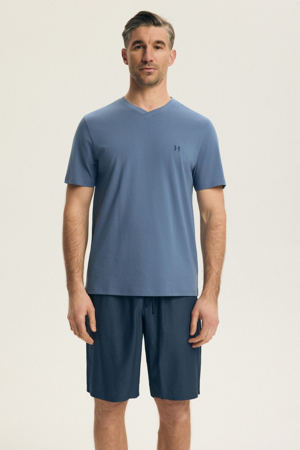 Piżama Męska Model Post 44608 Indygo - Henderson