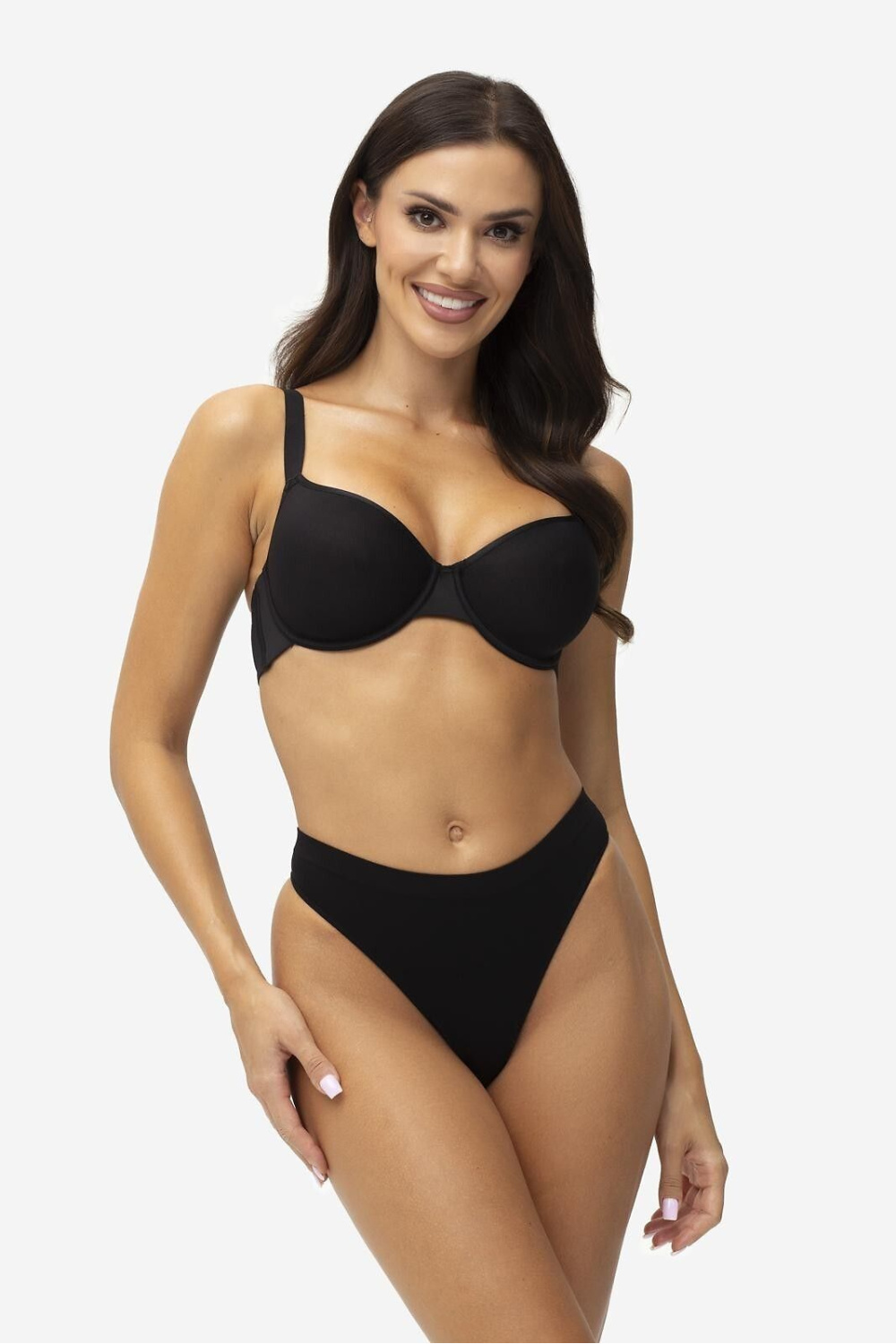 Biustonosz push up Biustonosz Usztywniany Model Support Black - Gatta — zdjęcie 3