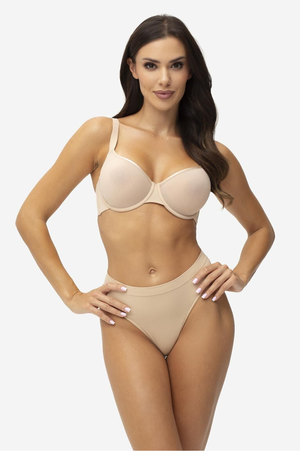 Biustonosz push up Biustonosz Usztywniany Model Support Beige - Gatta — zdjęcie 3