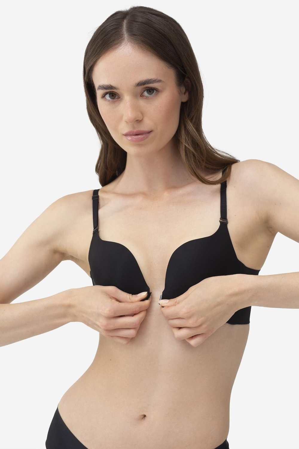 Biustonosz push up Biustonosz Push-up Model Frontopen Black - Gatta — zdjęcie 3