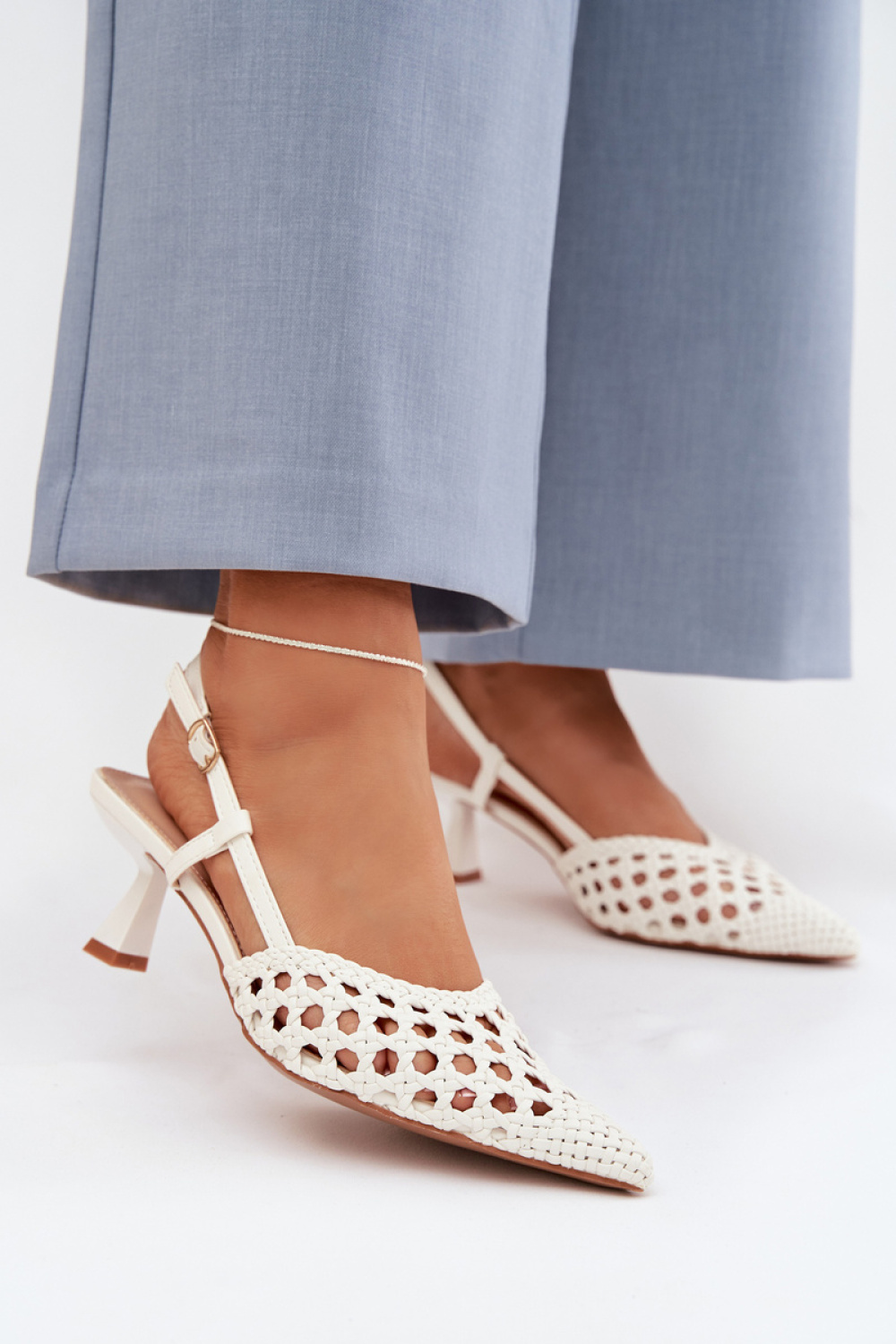 Sandały Model Selinae X888-10 White - Step in style