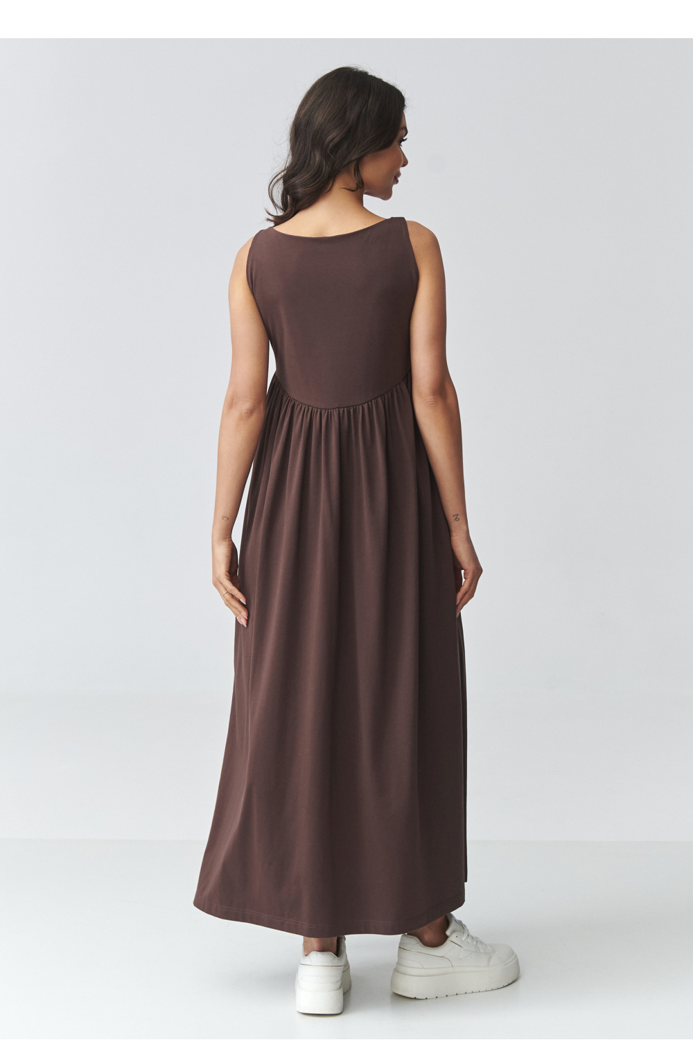 Sukienka Model M932 Dark Chocolate - Makadamia — zdjęcie 3