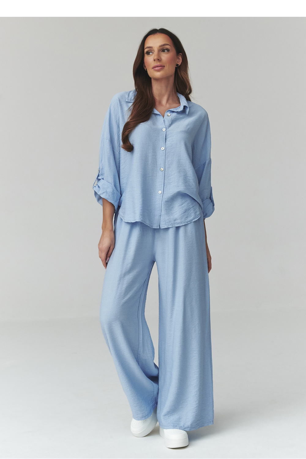 Spodnie Komplet Model C49 Błękit - Makadamia