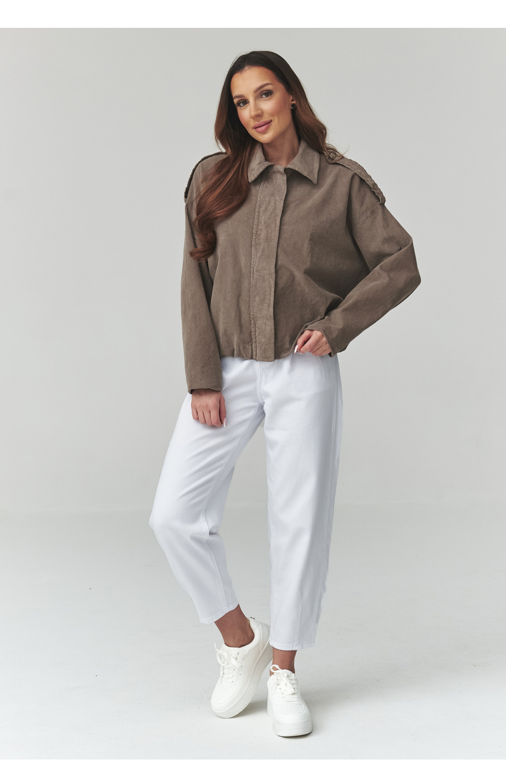 Kurtka Damska Modela C48 Mocca - Makadamia — zdjęcie 2