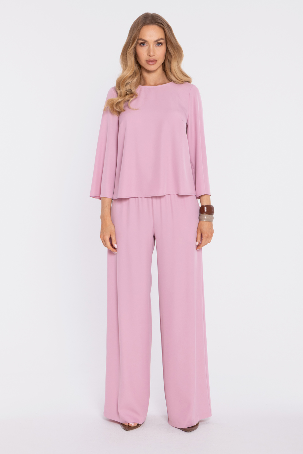 Spodnie Damskie Model MOE906 Powder Pink - Moe — zdjęcie 2