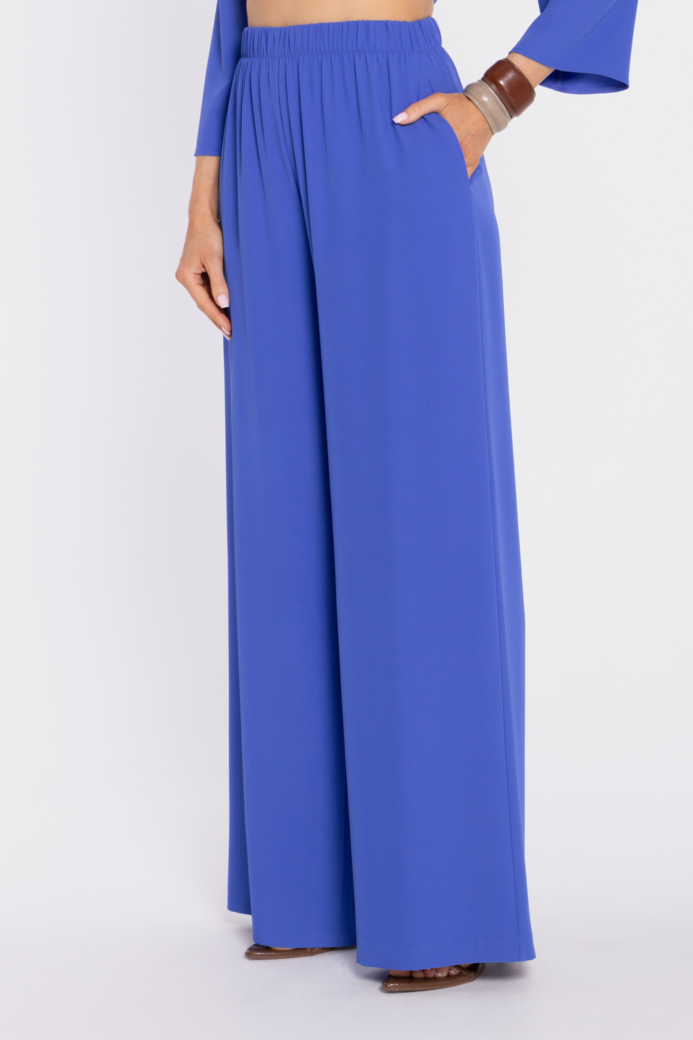 Spodnie Damskie Model MOE906 Blue - Moe